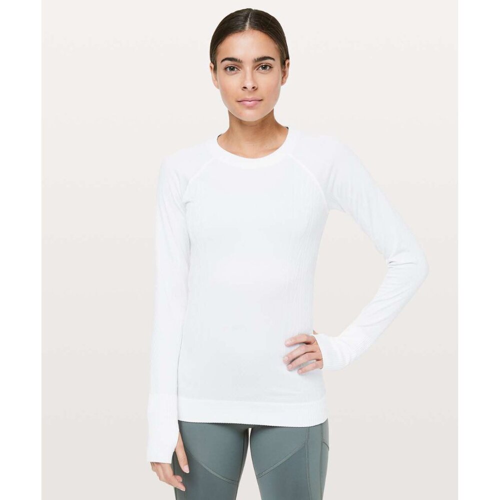 NWOT Lululemon Restless Pullover Bright White (6)
